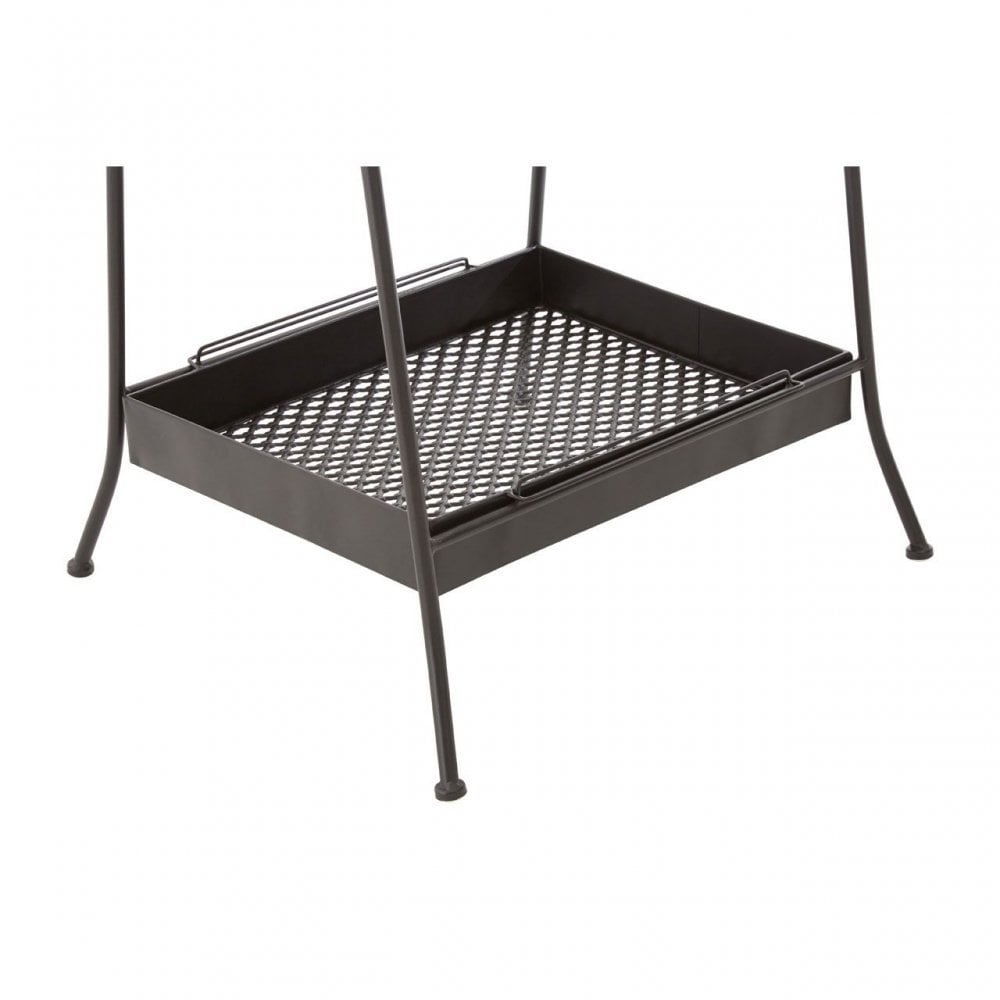 Lexa Black Metal Storage Rack