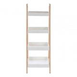 4 Tier Birch Wood Bathroom Shelf