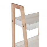 4 Tier Birch Wood Bathroom Shelf