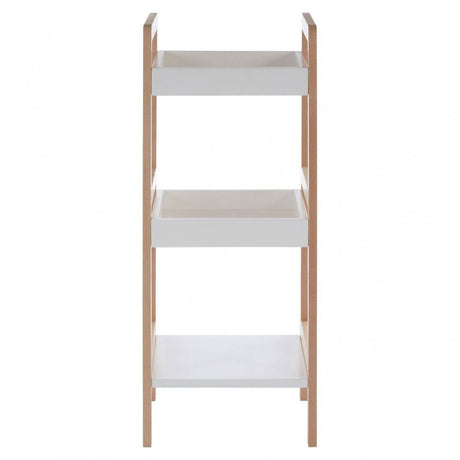 3 Tier Birch Wood Bathroom Shelf