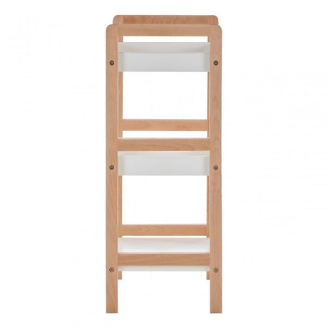 3 Tier Birch Wood Bathroom Shelf