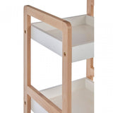 3 Tier Birch Wood Bathroom Shelf