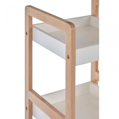 3 Tier Birch Wood Bathroom Shelf