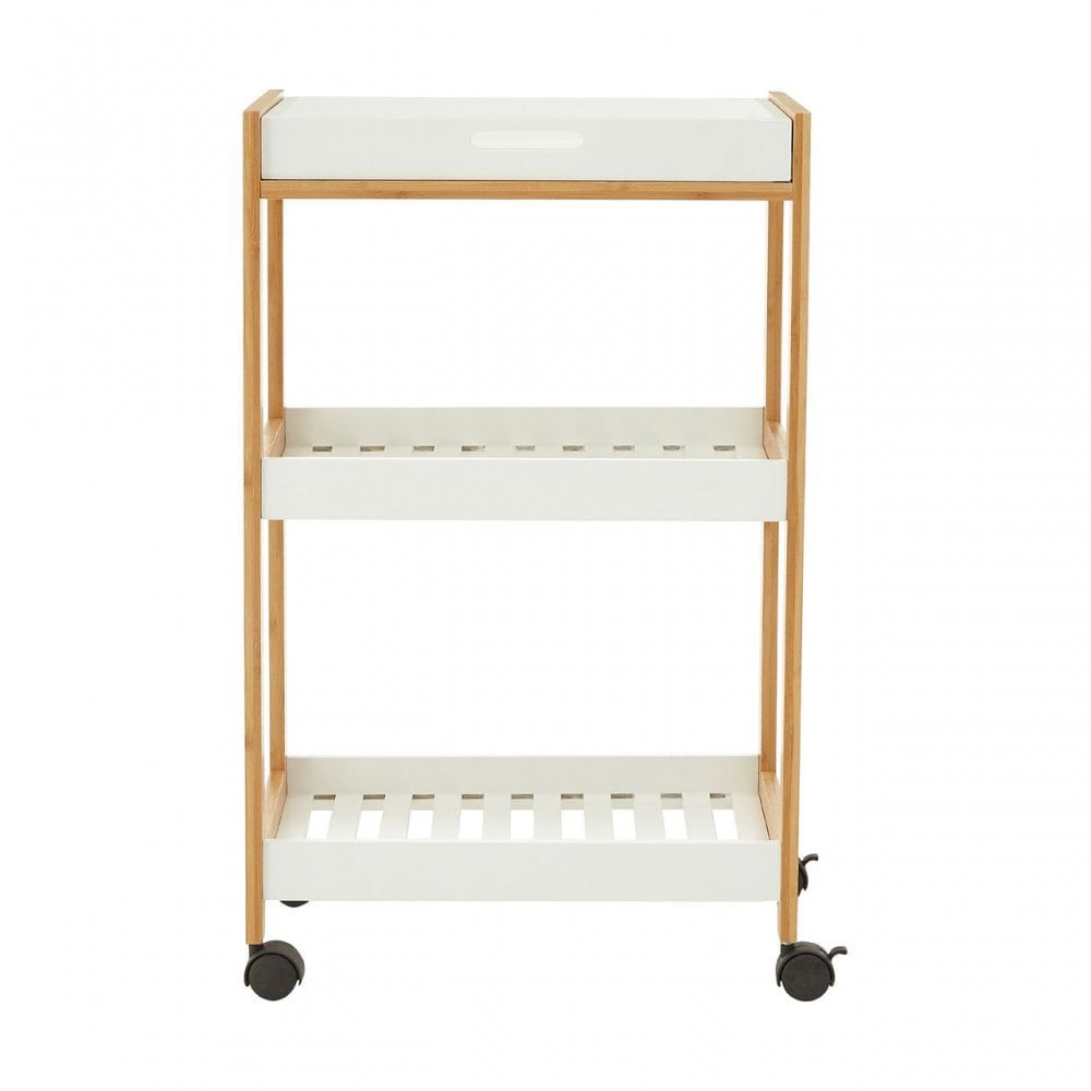 Nostra 3 Tiers Shelf Unit With Wheels