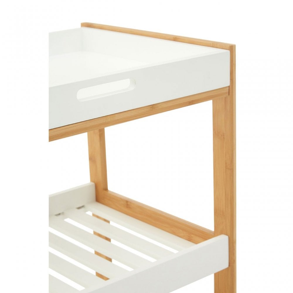 Nostra 3 Tiers Shelf Unit With Wheels