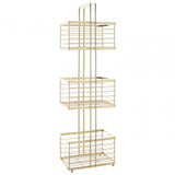 Champagne Gold Rectangular Storage Caddy