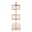 Rose Gold Rectangular Storage Caddy
