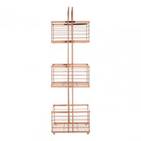 Rose Gold Rectangular Storage Caddy