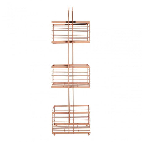 Rose Gold Rectangular Storage Caddy