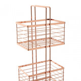Rose Gold Rectangular Storage Caddy