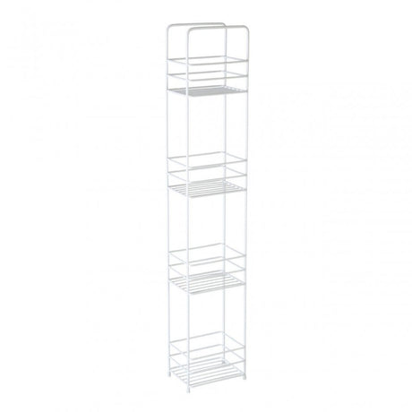 4 Tier White Rectangle Storage Caddy