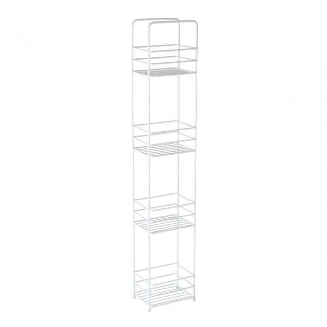 4 Tier White Rectangle Storage Caddy