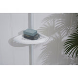 White Ps 4 Tier Corner Shelf Unit