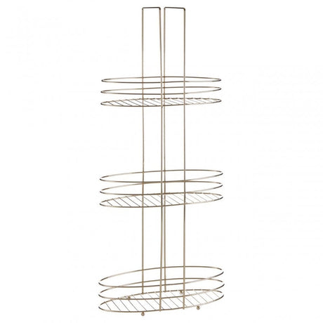 3 Tier Gold Plated Storage Rack