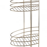 3 Tier Gold Plated Storage Rack