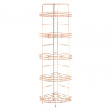 5 Tier Copper Finish Corner Storage Rack