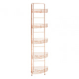 5 Tier Copper Finish Corner Storage Rack