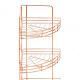 5 Tier Copper Finish Corner Storage Rack