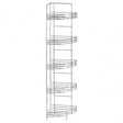 5 Tier Chrome Corner Storage Rack
