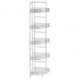 5 Tier Chrome Corner Storage Rack