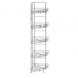 5 Tier Chrome Corner Storage Rack