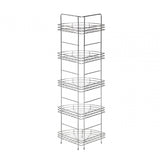 5 Tier Chrome Corner Storage Rack