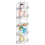 5 Tier Chrome Corner Storage Rack