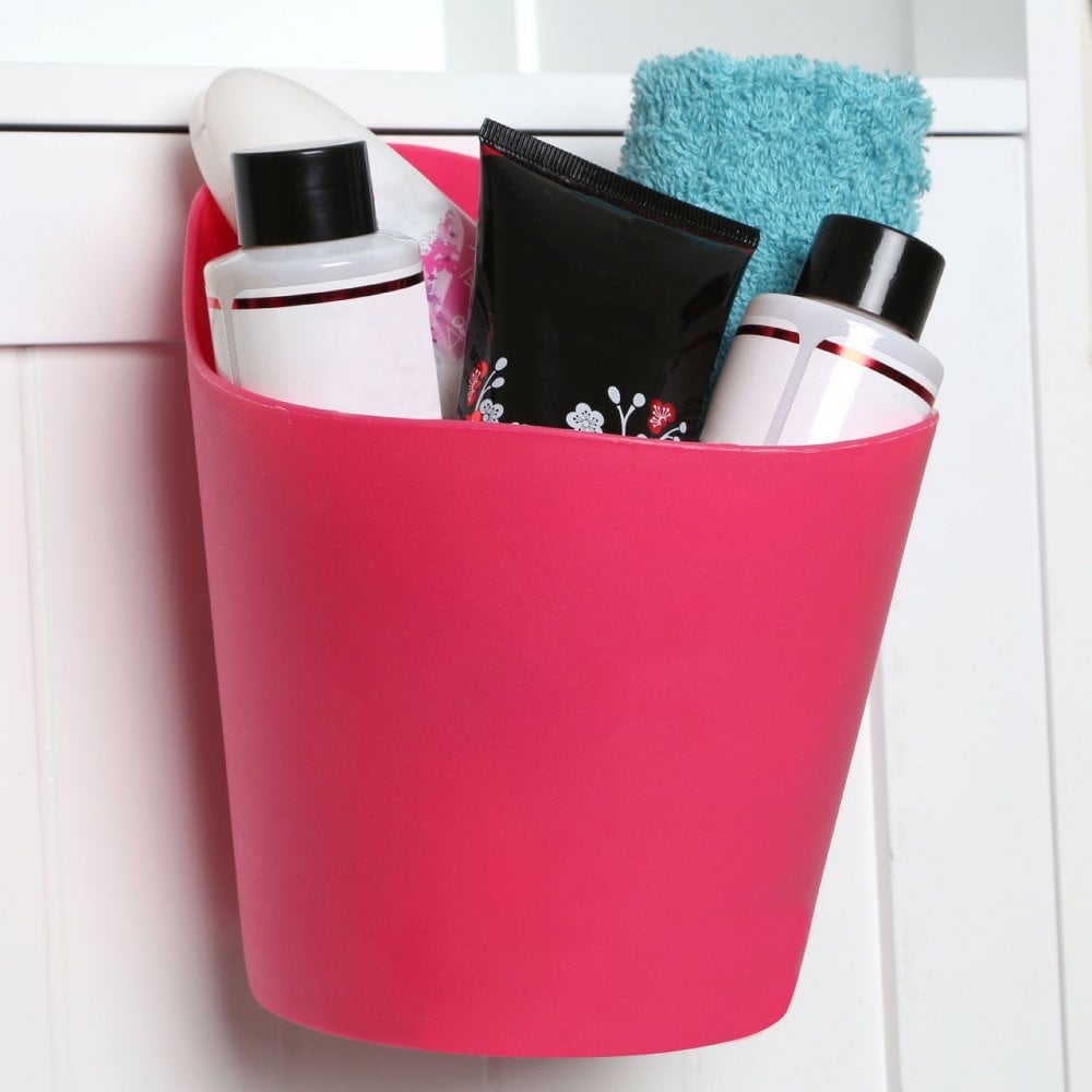 Hot Pink Plastic Storage Caddy