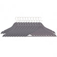 Matte Grey Clothes Hangers - Set Of 20