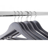Matte Grey Clothes Hangers - Set Of 20