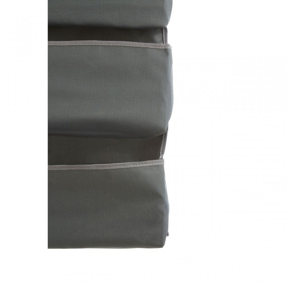 Grey Polyester Over Door Hanging Organiser