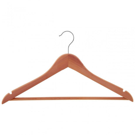 Cedar Wood Clothes Hanger With Notches