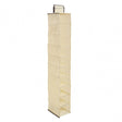 Cream Brown Trim 10 Section Hanging Shoe Organiser