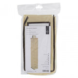Cream Brown Trim 10 Section Hanging Shoe Organiser