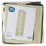 6 Section Cream Hanging Garment Organiser