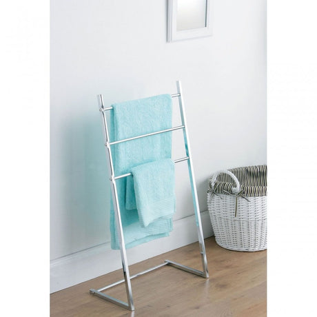 3 Arm Chrome Towel Stand