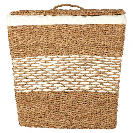 Tapered Seagrass Basket With Lid