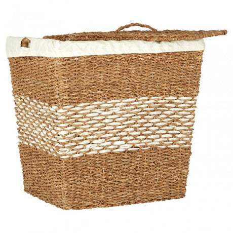 Tapered Seagrass Basket With Lid