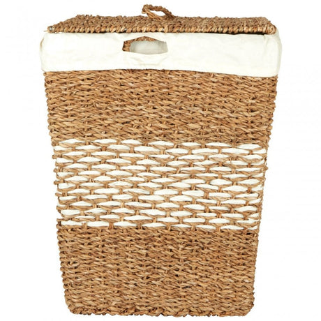 Tapered Seagrass Basket With Lid