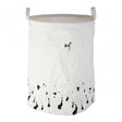 Speckled Fabric Laundry Basket