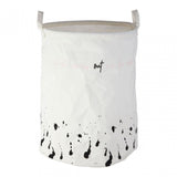 Speckled Fabric Laundry Basket