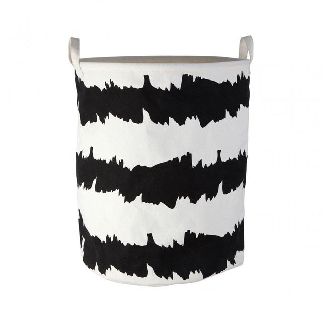Black / White Fabric Basket