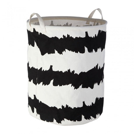 Black / White Fabric Basket