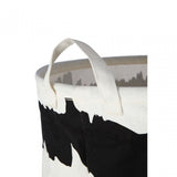 Black / White Fabric Basket