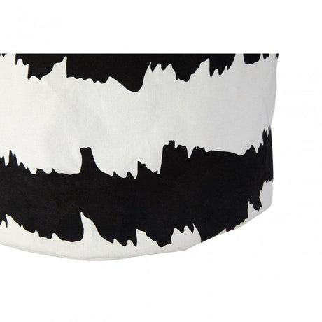 Black / White Fabric Basket