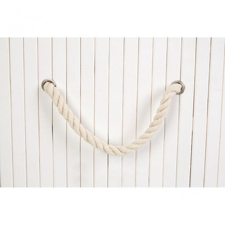 Kankyo White Bamboo Laundry Hamper