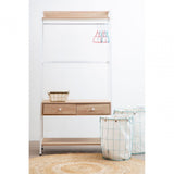 Round Blue Wire Laundry Baskets - Set Of 2