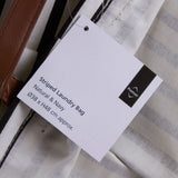 Stripe Black And Natural Laundry Bag