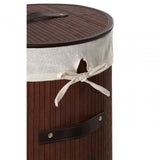 Kankyo Dark Brown Round Laundry Hamper