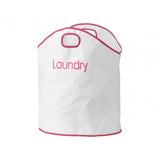 Oxfordhot Pink Trim Laundry Bag